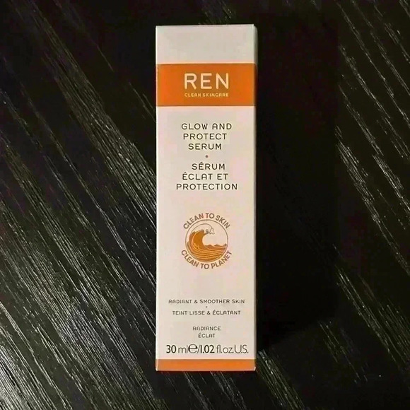 NWT Ren Clean Skincare Glow and Protect Serum Full Size 1.02 oz New in Box - Picture 7 of 8